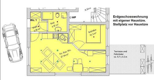 EG Whg. 1.jpg - 2 Zimmer Etagenwohnung zur Miete in Burgau