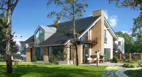 Ansicht Garten - Moderne Familienhaus mit 4 Zimmern in Meißen