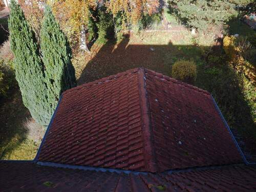 Blick auf Dach Anbau - 