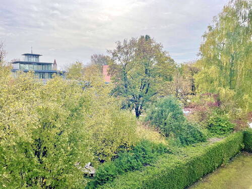 Ausblick Balkon - 3 Zimmer Etagenwohnung in Eching