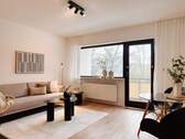 Wohnzimmer - 2 Zimmer Etagenwohnung zum Kaufen in Hanau