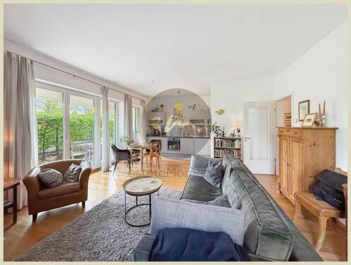 Wohnen - Terrassenwohnung mit Garten nähe Potsdamer Platz: Parkausrichtung und energieeffizienter Neubau