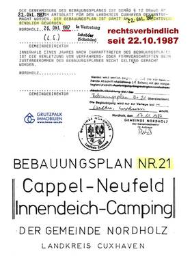 B-Plan seit 22.10.1987 gültig - 