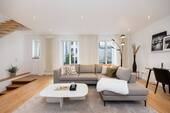 OG-Wohnzimmer - Provisionsfrei Stadthaus 3 Zimmer Sendlinger Tor Ruhelage Garten