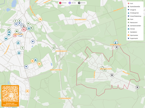 Immobilienkarte - Grundstück in Königswinter zum Kaufen