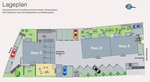 Übersicht Gesamtanlage - Etagenwohnung in Pleinfeld zum Kaufen