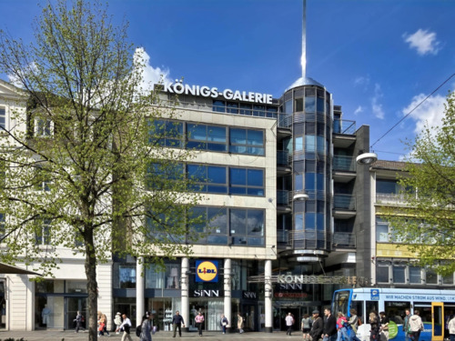 Außenansicht Obere Königsstraße - Gut sichtbare Ladeneinheit in der Kasseler Königsgalerie - Provisionsfrei -