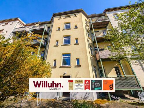 Rückansicht - Hochwertig saniertes MFH - Parkett - Balkone - Stellplätze - Einbauküchen - DENKMALSCHUTZ!