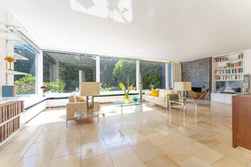 Wohnzimmer mit Kaminecke - 