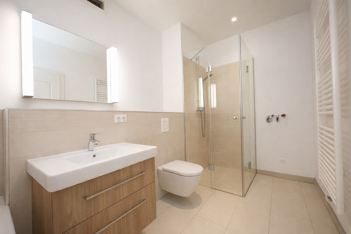 Bad mit Wanne und Dusche (möblierungsfrei visualisiert) - 