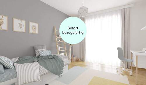 Ein helles Kinderzimmer zum Wohlfühlen - Sofort bezugsfertig - 3-Zimmer-Wohnung im 2. Obergeschoss mit Balkon