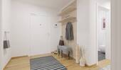 Im Eingangsbereich finden Garderobe und Schuhe ihren Platz - 3 Zimmer Etagenwohnung zum Kaufen in Bensheim