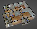 3D-Shot (1) - 4 Zimmer Etagenwohnung in Rostock