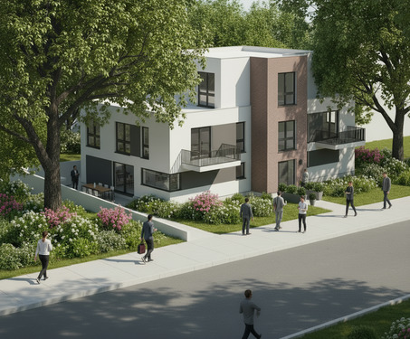 Außenansicht - Großzügige 3-Zimmer-Etagenwohnung mit Balkon und Aufzug – Energieeffizient & modern