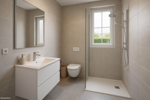 Badezimmer Beispielfoto - Etagenwohnung mit 72,00 m² in Beckum zum Kaufen