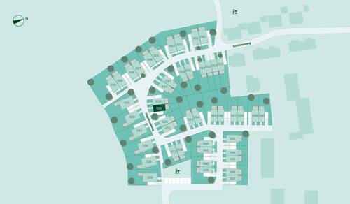 Lageplan des Doppelhauses im Neubauprojekt - 