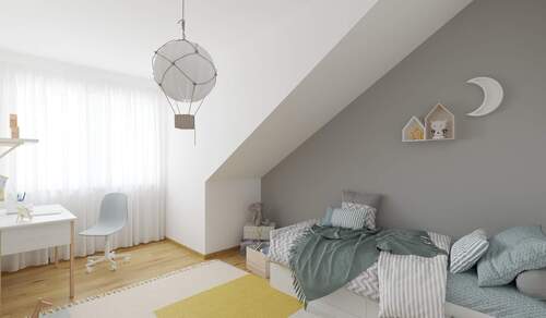 Im Kinderzimmer kann Ihr Nachwuchs sich voll entfalten - 