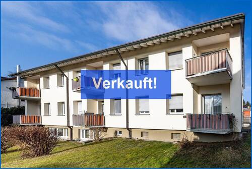 Ansicht Balkonseite - Gepflegtes, gedämmtes Mehrfamilienhaus m. insgesamt 9 Einheiten in idealer Lage Petershausen-West!