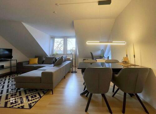 Wohnzimmer - Etagenwohnung mit 55,80 m&sup2; in Bonn zum Kaufen