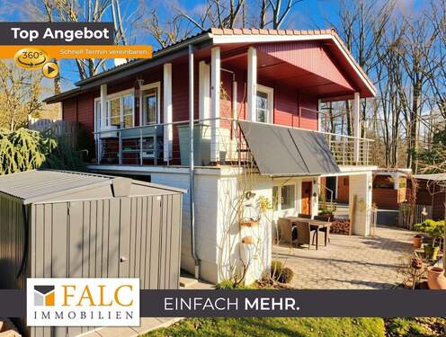 Außenansicht - Wohntraum mit Gartenidylle, Kaminflair und lichtdurchflutetem Wohnbereich