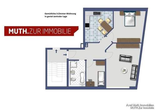 Gemütlich Wohnen im Herzen von Eppingen - 3 Zimmer Etagenwohnung in Eppingen