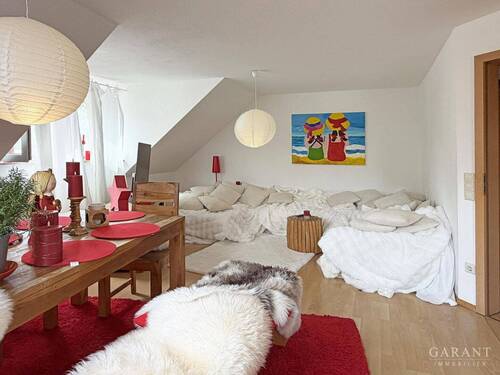 Wohnzimmer - 2 Zimmer Etagenwohnung zum Kaufen in Aspach