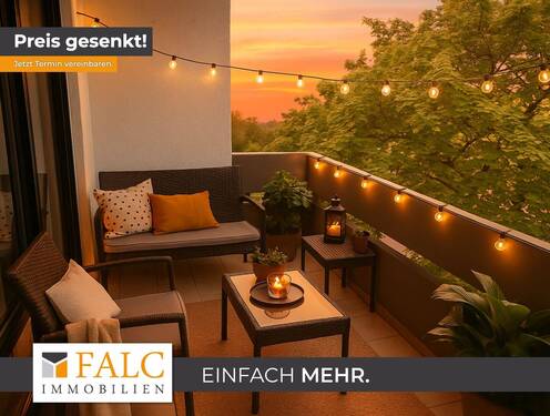 Einrichtungsbeispiel Balkon - Sonniges Wohnen mit Licht und Raum - perfekt angebunden in Haunstetten-Süd