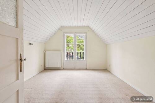 Schlafzimmer leer retuschiert - 