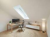 Schöner Rückzugsort zum Arbeiten in Dachgeschoss (Visualisierung) - 