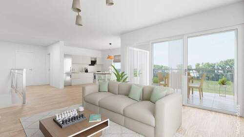 Wohn- und Essbereich - Privat wohnen mit eigenem Eingang – komfortable 2-Zimmer-Wohnung in Top-Lage