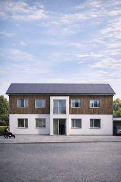 Visualisierung - Nachhaltig. Modern. Erstbezug - 3-Zimmer-Neubauwohnung mit KfW-40-Standard