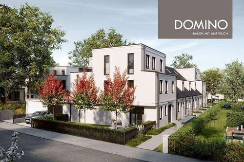FA25 - Ansicht Straße Süd - 4 Zimmer Reihenmittelhaus in München