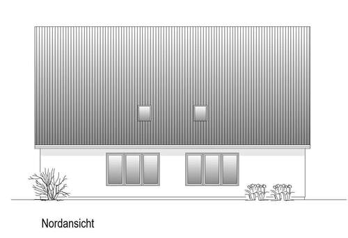 Nord-Ansicht - 4 Zimmer Doppelhaushälfte in Ostenfeld