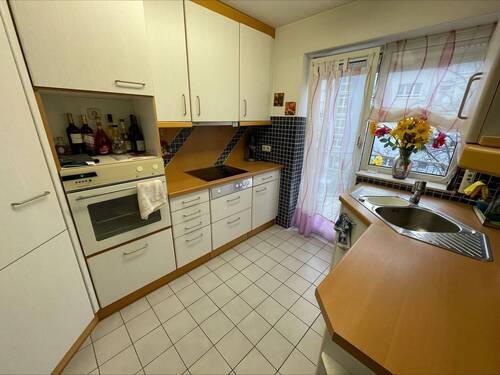 Blick in die Küche - 