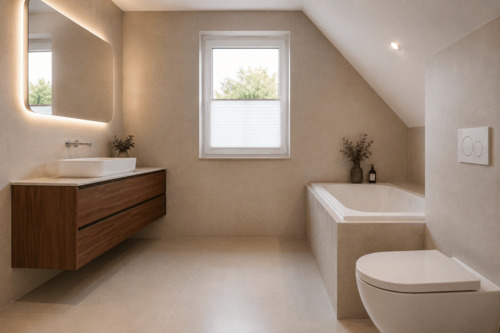 Badezimmer Visualisierung - Einfamilienhaus mit 102,30 m&sup2; in Tespe zum Kaufen