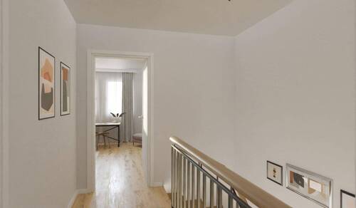 Heller und freundlicher Flur im Obergeschoss - 