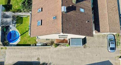Hausansicht Oben - 7 Zimmer Doppelhaushälfte zum Kaufen in Meckenbeuren