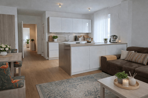 Wohnküche_gestagt - 2 Zimmer Etagenwohnung zum Kaufen in Fürstenfeldbruck