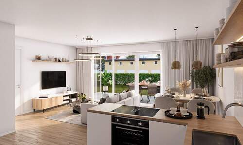 Wohnzimmer.jpg - Zentral wohnen: Lichtdurchflutete 3 Zimmer