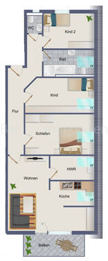 Wohnung No. 6 - 4 Zimmer Etagenwohnung in Timmendorfer Strand / Niendorf