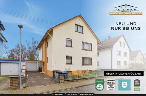 Neu&Nur bei Pell-Rich Immobilien - Objekt 973 - WERTBESTÄNDIG INVESTIEREN: Vermietetes Mehrfamilienhaus in Karlsruhe-Neureut (Vogelsiedlung)