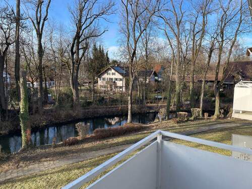 Tolle Aussicht vom Balkon (Westseite) - 4 Zimmer Etagenwohnung zur Miete in Erding