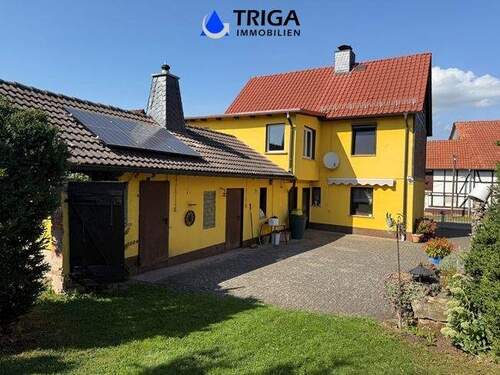 Ansicht vom Grundstück aus - 5 Zimmer Einfamilienhaus in Hohenstein Limlingerode