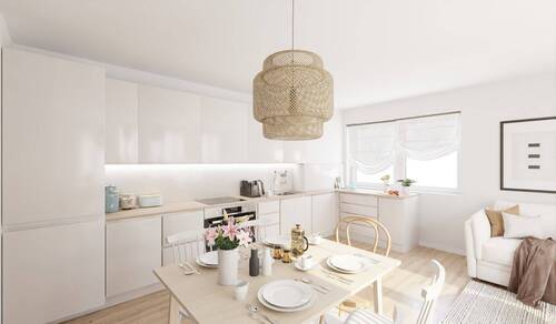 offene Küche im Wohnbereich - 