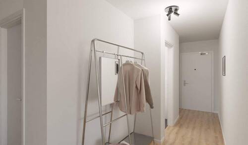 Visualisierung des Flures der Eigentumswohnung - 