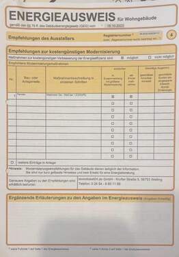 Energieausweis - 