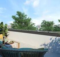 Dachterrasse & Aussicht ins Grüne: Einzigartige 4-Zimmer-Dachgeschosswohnung mit KfW-Förderung - München