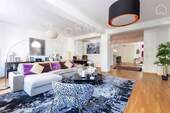 Wohnzimmer - 5 Zimmer Etagenwohnung zur Miete in Düsseldorf