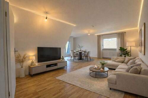 Wohnzimmer (KI-möbliert) - 