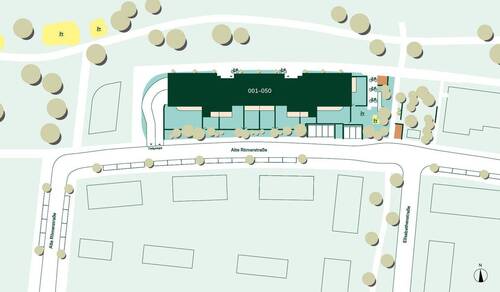 Lageplan des Mehrfamilienhauses - 